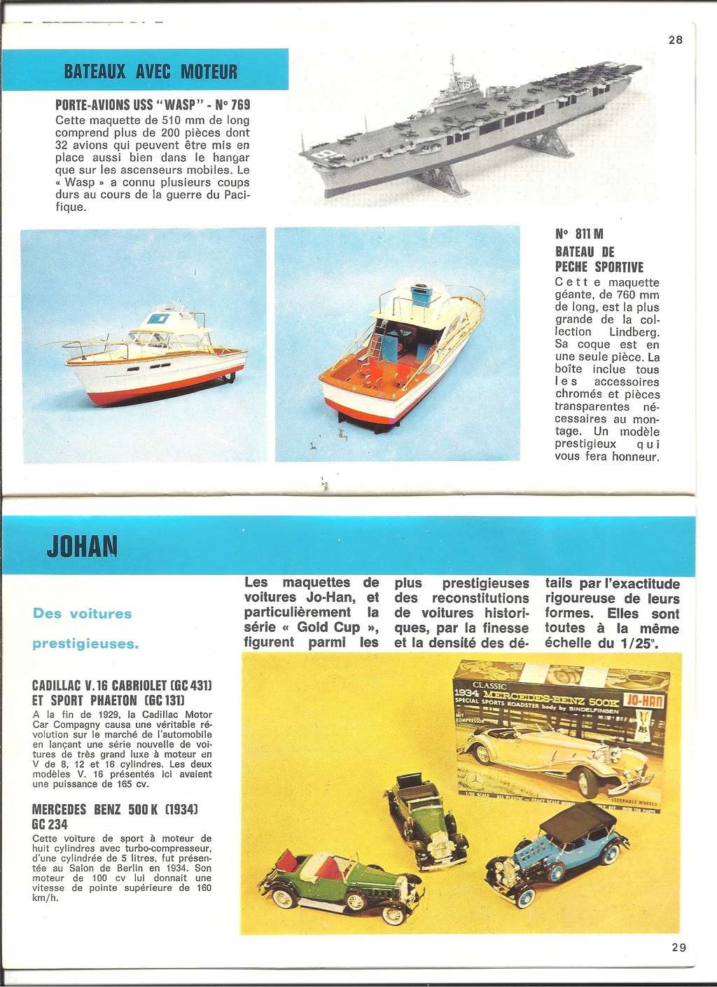 [LES JOUETS RATIONNELS 1968] Catalogue LINDBERG, JO HAN et HUMBROL 1968 Lindbe58