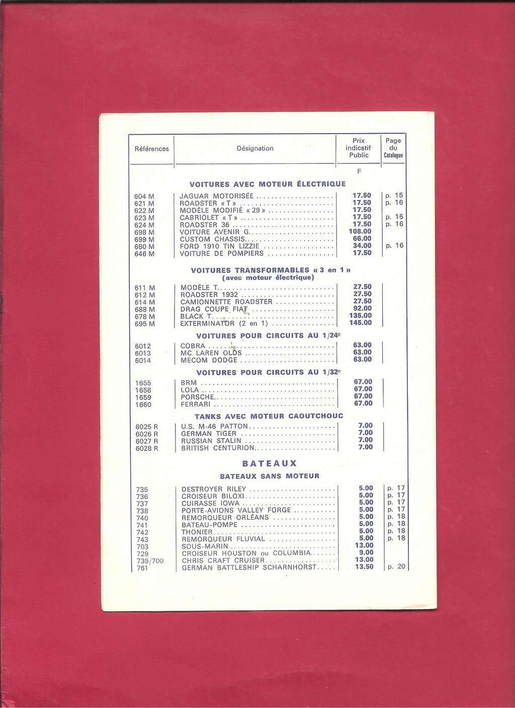 [LES JOUETS RATIONNELS 1968] Catalogue LINDBERG, JO HAN et HUMBROL 1968 Lindbe63
