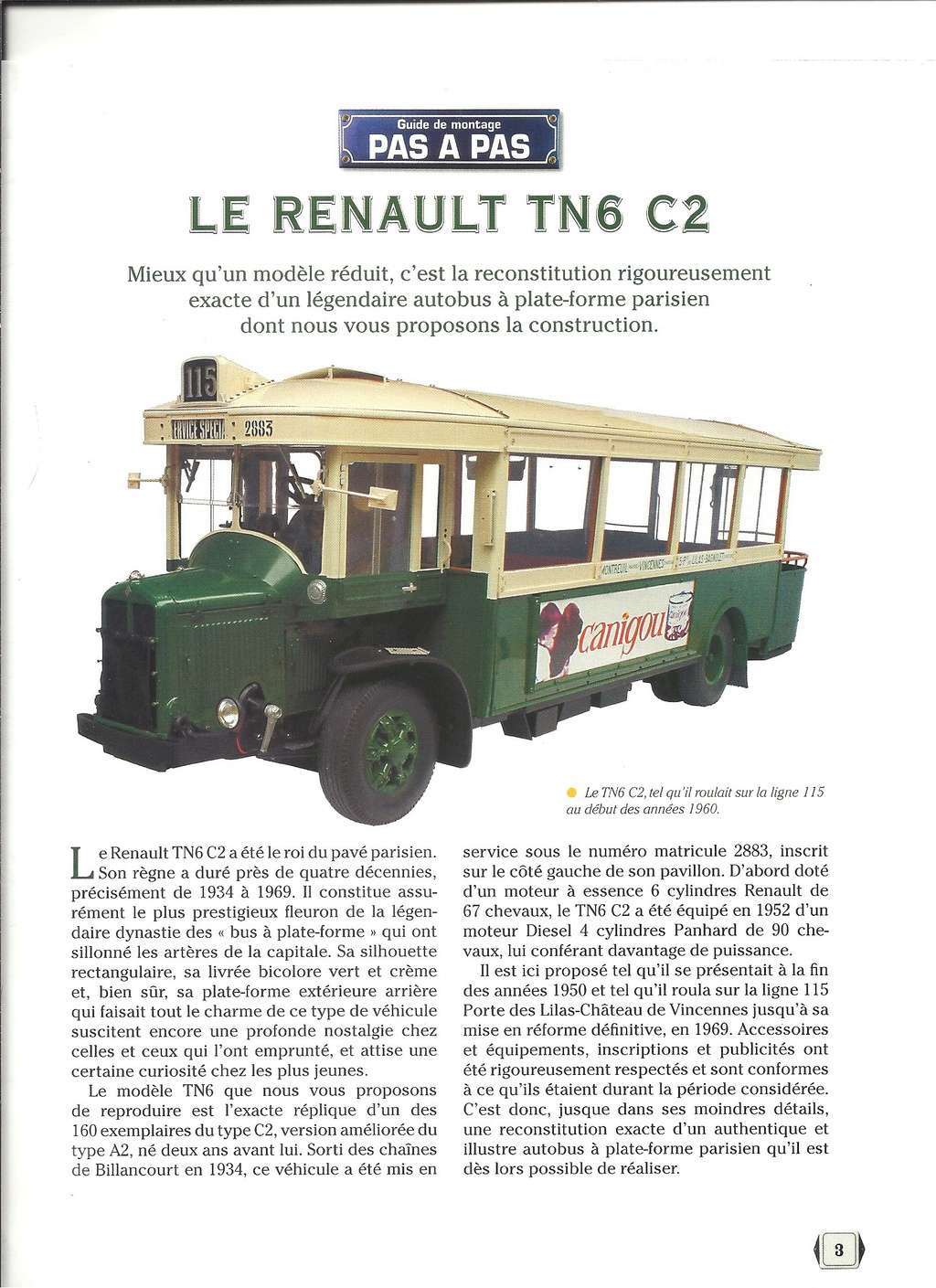 [HACHETTE] Calandre RENAULT TN6 C2 Bus parisien au 1/12ème  Numyr295