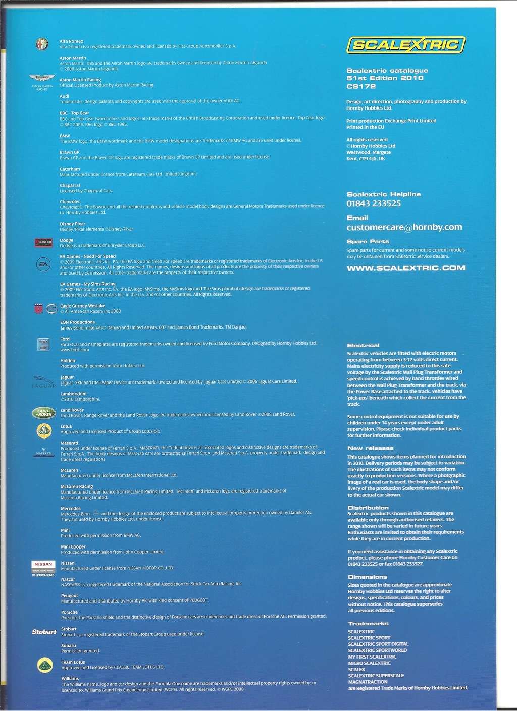 [SCALEXTRIC 2010] Catalogue 2010 51ème édition Scalex88