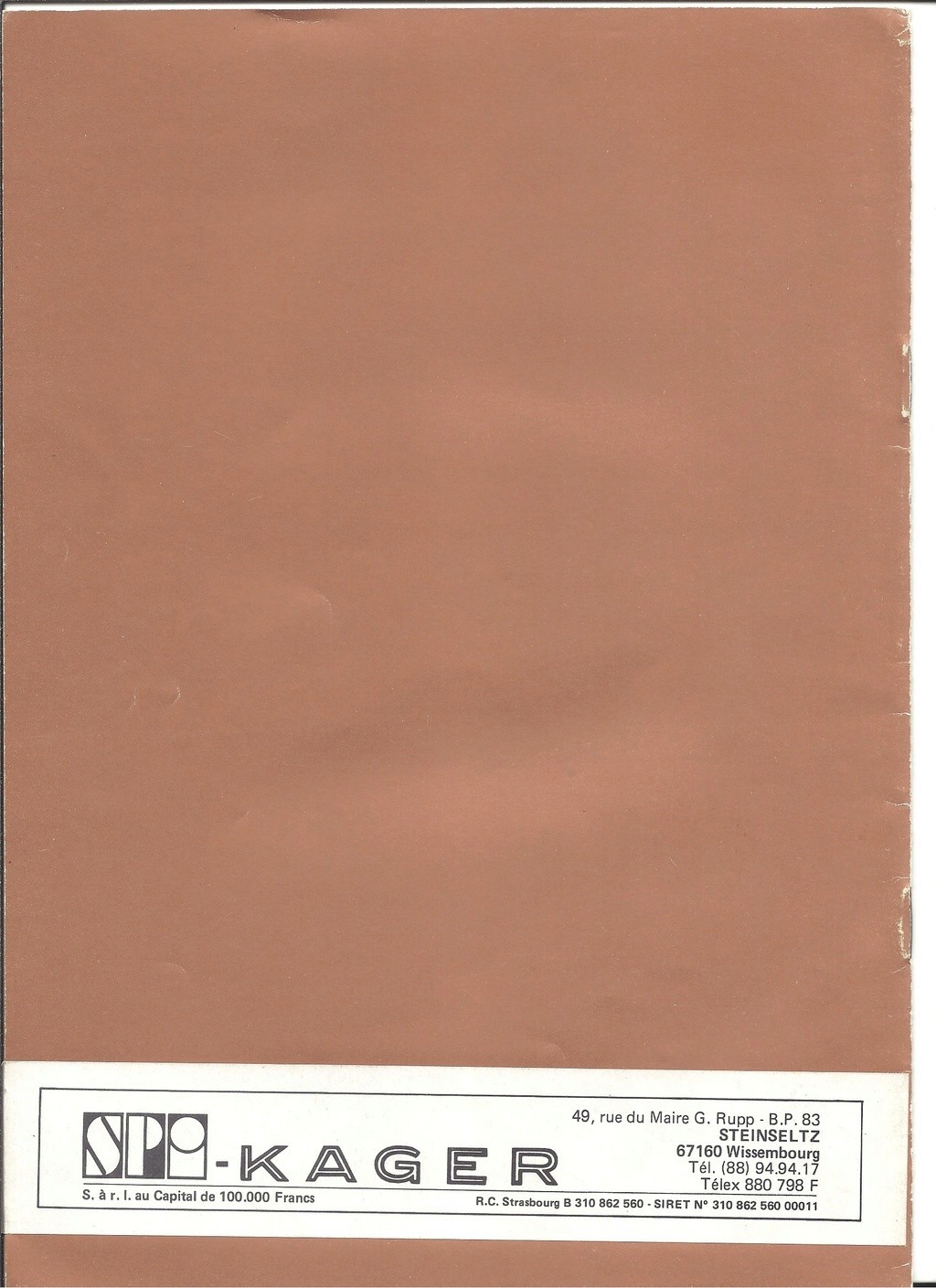 [KAGER 1984] Catalogue AMT/ERTL 1984 Spi_ka31