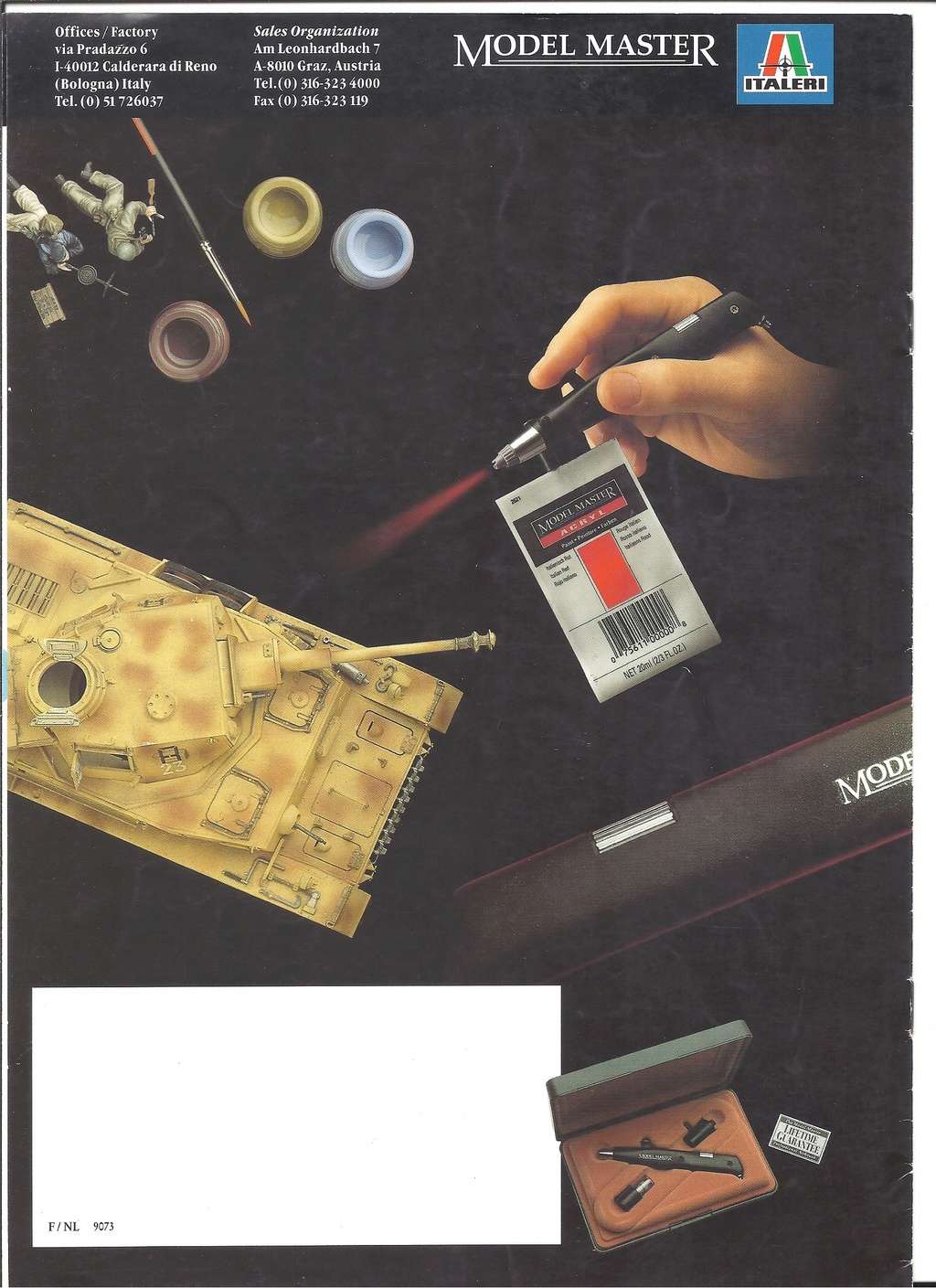 [ITALERI 1997] MODEL MASTER Catalogue et nuancier imprimé 1997 Testor19