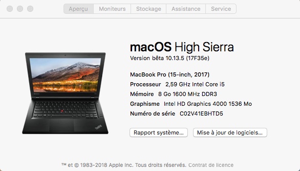 Beta macOS High Sierra Beta 10.13 1 (17B46a) a 10.13.2 Beta et +++ - Page 2 Sans_t26