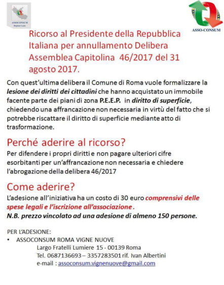 DIRITTO DI SUPERFICIE RICORSO STRAORDINARIO AL PRESIDENTE DELLA REPUBBLICA Ricors11