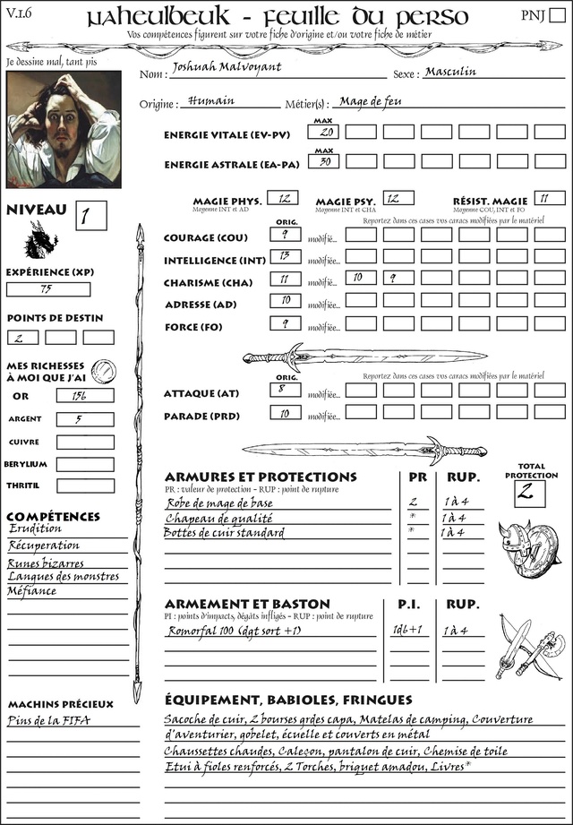 Joshuah Malvoyant mage de feu Feulle10
