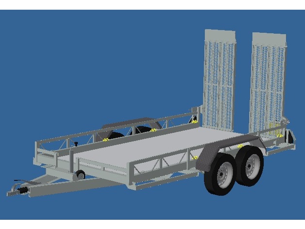 Remorque Plateau 3D pour scale et Crawler 1/10 M6a12