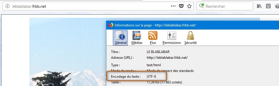 passage de mon forum en UTF-8 - et la newlettres populaires Blabla10