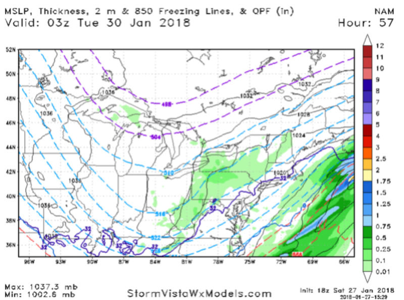 JAN 28th-30th 2018: Harmless Frontal Passage? Coastal? IVT? - Page 3 Nam18z10