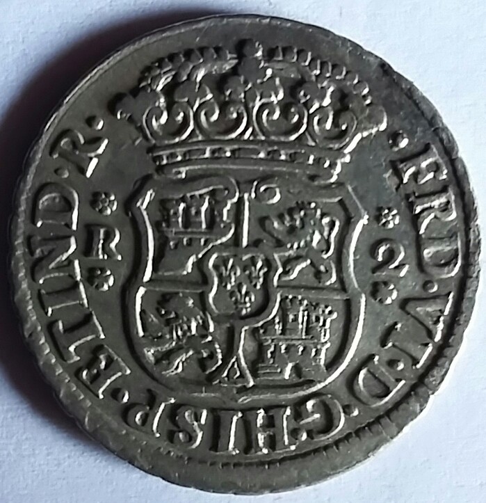 2 reales 1748 Mexico 1748a10