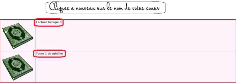 Comment accéder aux informations de mon cours. 311