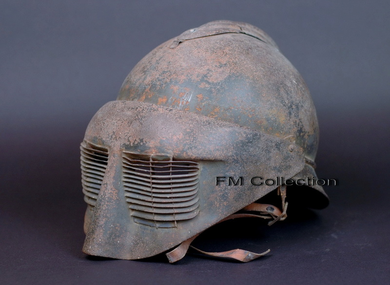 Le casque Adrian à visière Polack 1917-1918  Coque_11