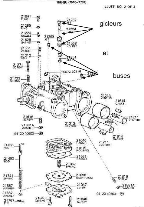 Réfection carbu Mikuni/Solex pour 18RG [2nd gen] 10102