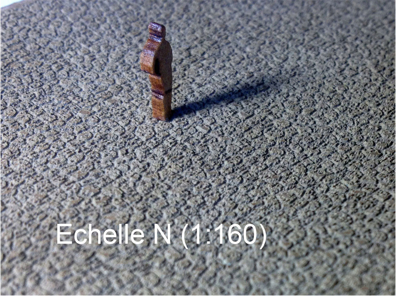 [Cités Miniatures] Feuilles de pierres meulière Echelle 1:160 Ed-00710