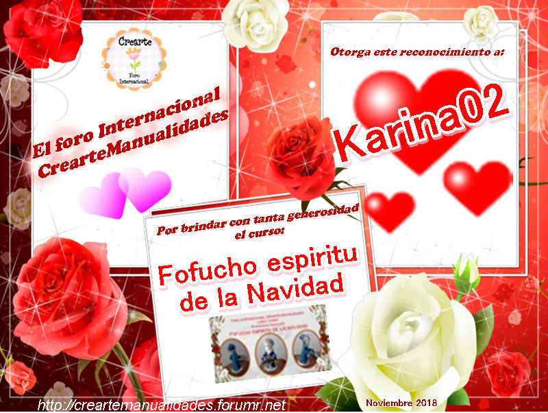 Nuestro agradecimiento a Karina02  CrearteCanal Profesora   Rec_2013
