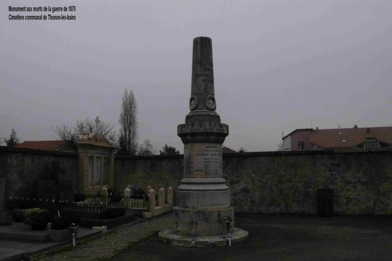 « Les monuments aux morts de la guerre 1870 en Haute Savoie » Thonon12