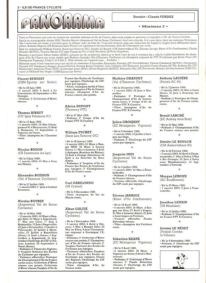Coureurs et Clubs de janvier 2000 à juillet 2004 - Page 36 00257