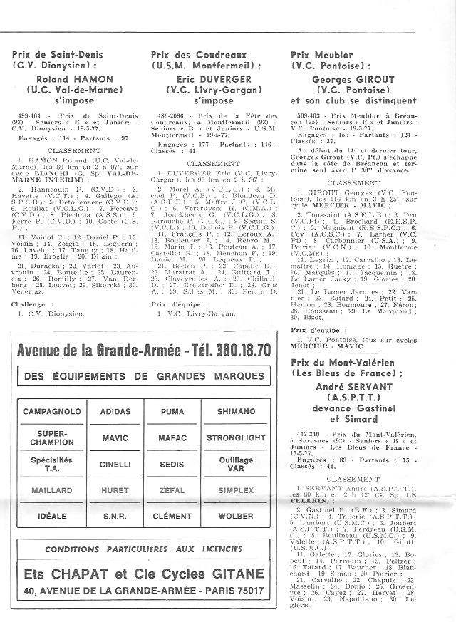 Coureurs et Clubs d'avril 1977 à mai 1979 - Page 4 007166