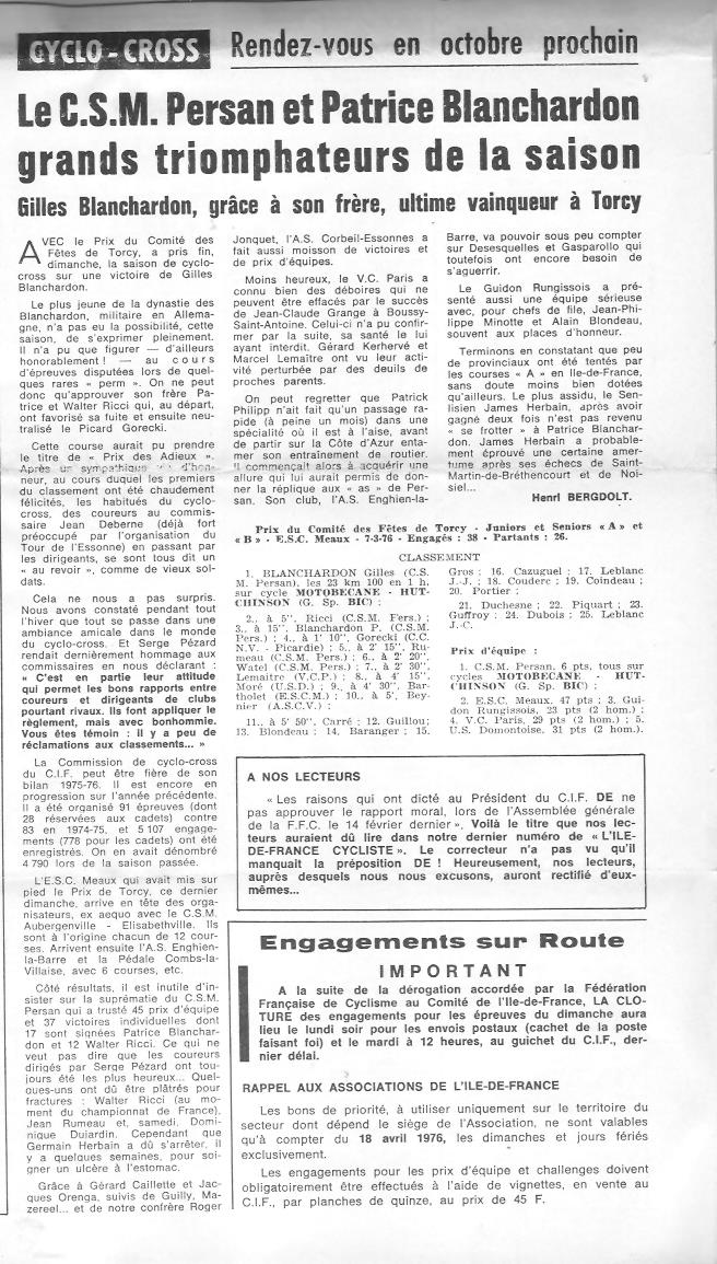 Coureurs et Clubs de juin 1974 à mars 1977 - Page 26 00756