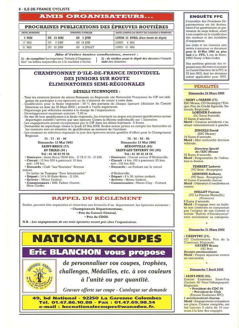 Coureurs et Clubs de janvier 2000 à juillet 2004 - Page 22 00815