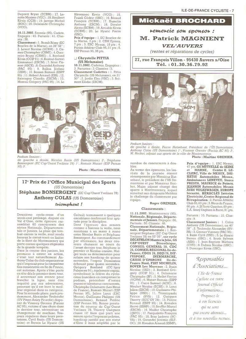 Coureurs et Clubs de janvier 2000 à juillet 2004 - Page 27 00929