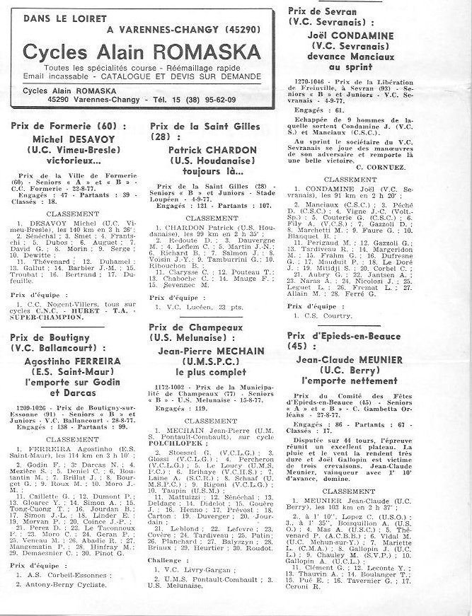 Coureurs et Clubs d'avril 1977 à mai 1979 - Page 13 011180