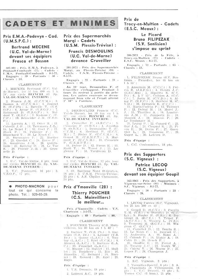 Coureurs et Clubs d'avril 1977 à mai 1979 - Page 3 012167