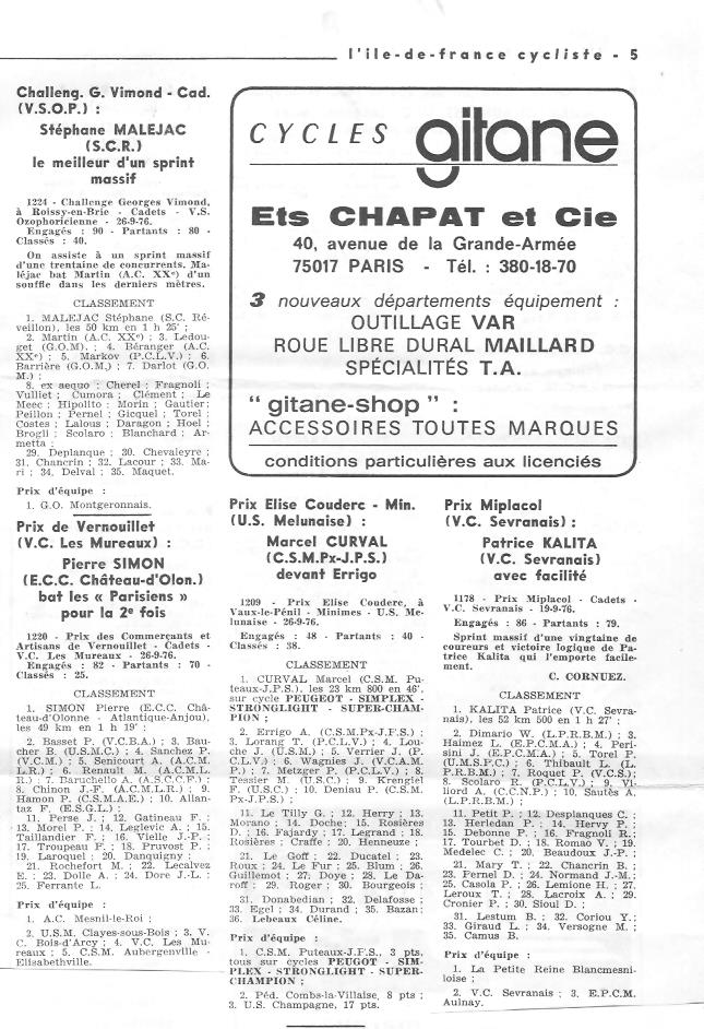 Coureurs et Clubs de juin 1974 à mars 1977 - Page 39 014129