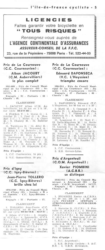 Coureurs et Clubs d'avril 1977 à mai 1979 - Page 11 015166