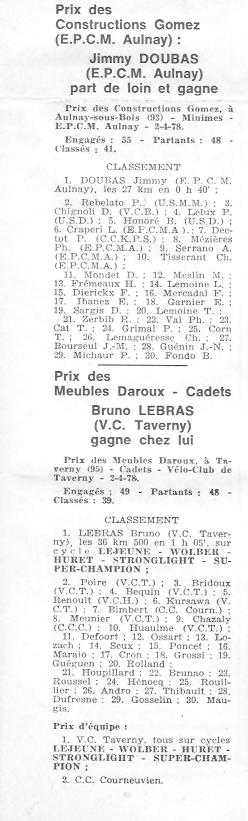 Coureurs et Clubs d'avril 1977 à mai 1979 - Page 20 016181