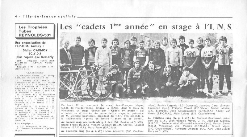 Coureurs et Clubs de juin 1974 à mars 1977 - Page 26 03316