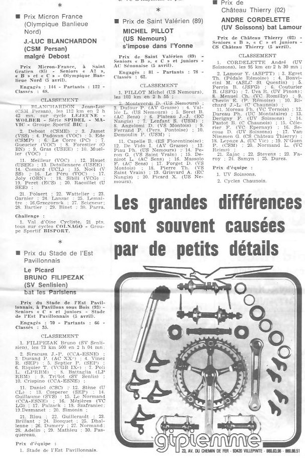 Annonce: Coureurs et Clubs de juin 1979 à juin 1981 - Page 32 03461