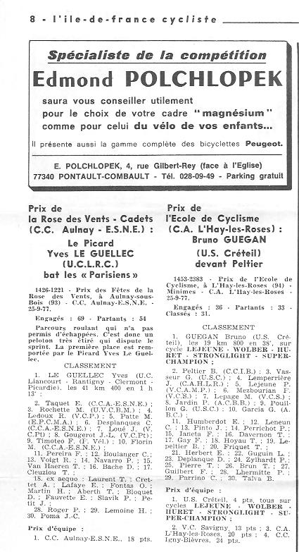 Coureurs et Clubs d'avril 1977 à mai 1979 - Page 15 05318