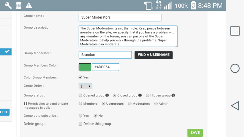 The moderator is displayed in the color of the guest.