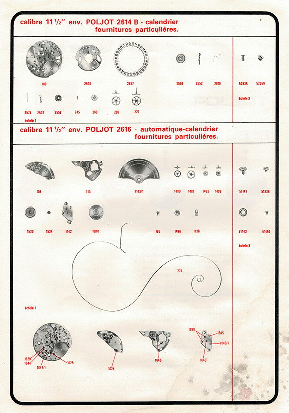 Fiches techniques de mécanismes soviétiques Poljot12