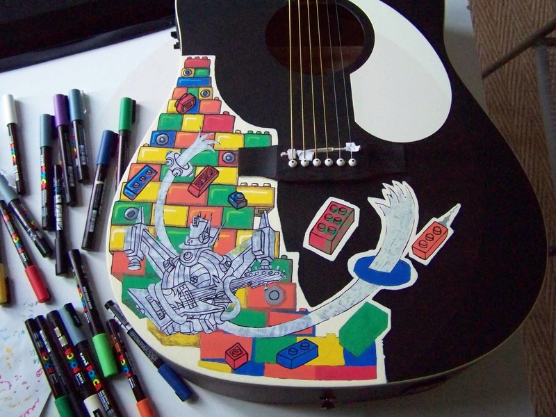 Dessin sur guitare - Commande en cours de réalisation Mise_e39