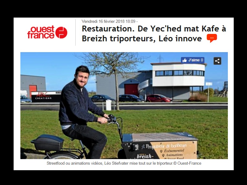 Restauration. De Yec'hed mat Kafe à Breizh triporteurs, Léo innoves 1123