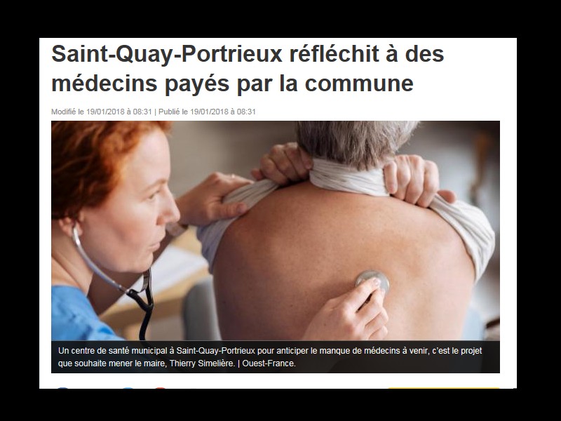 Saint-Quay. Des médecins salariés par la commune ? Sans_763