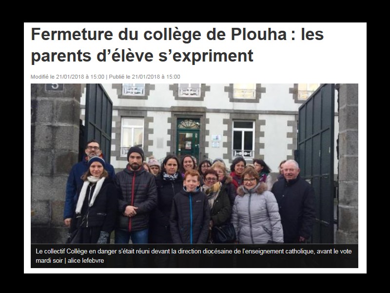 Fermeture du collège de Plouha : les parents d’élève s’expriment  Sans_778