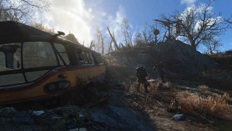 Fallout - Jeux Vidéos - Video game - dans un monde retro futuriste néo 1950 aprés une guerre nucléaire Fallou12