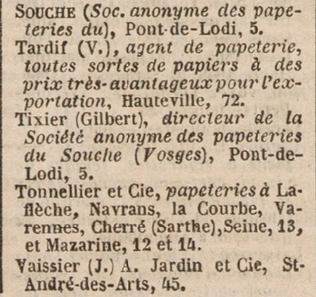 Papier filigrané TC° vers 1872 Didot710