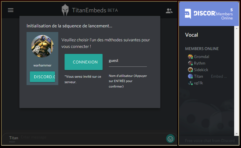 Ouverture du Discord Discor11