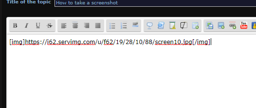 How to post screenshots on here Screen10
