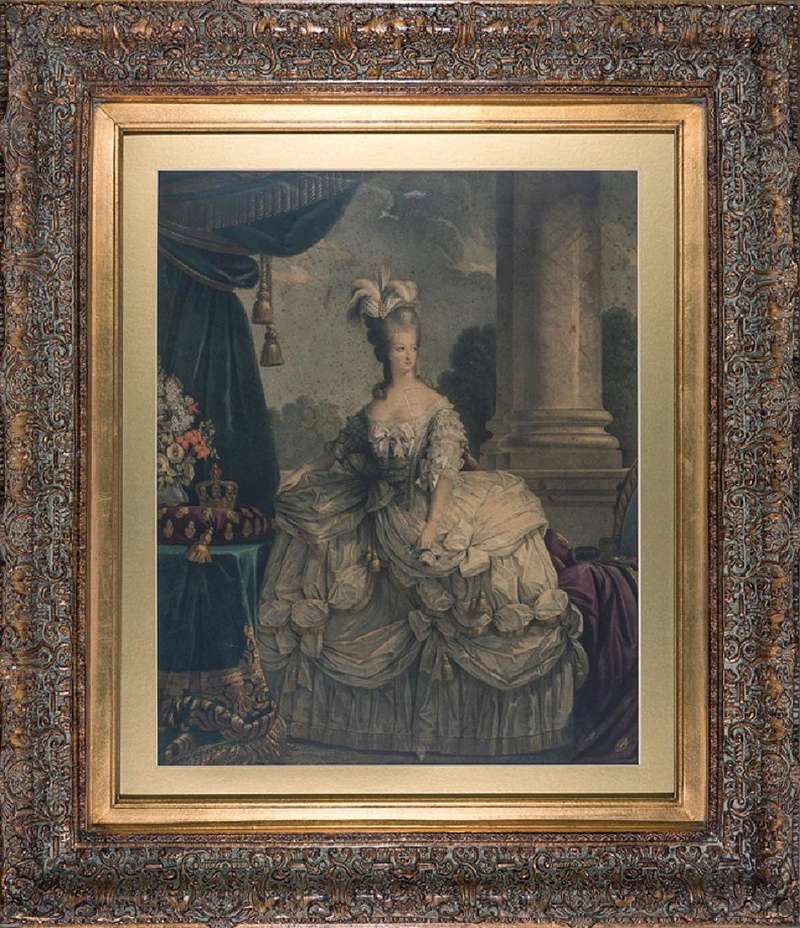 Gravures représentant Louis XVI et Marie-Antoinette 57391511
