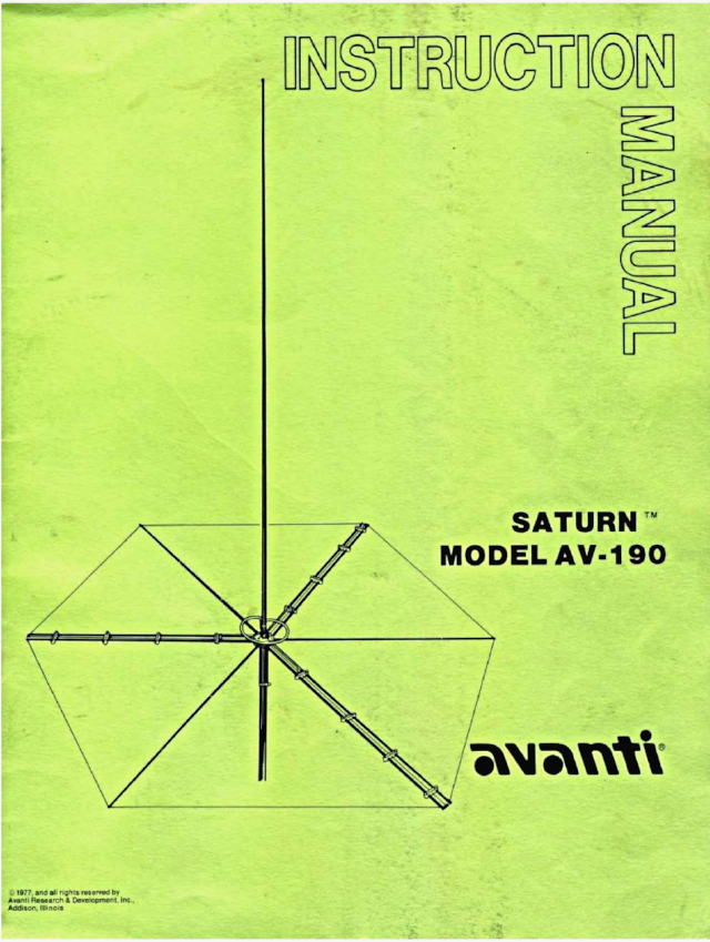 Saturn - Avanti AV-190 "Saturn" (Antenne fixe) 1-bd0610