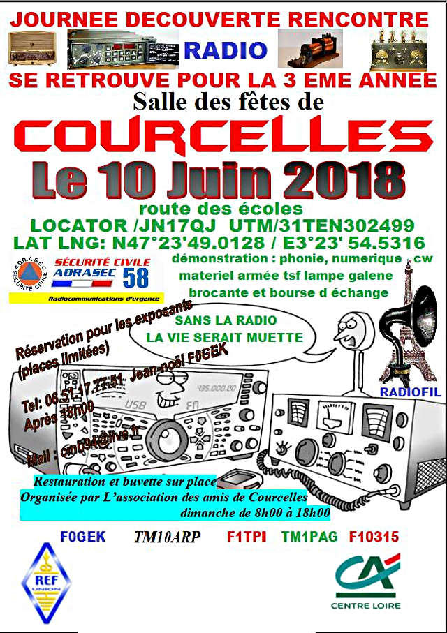 journée - Journée Radio Salle des fêtes de Courcelles (dpt: 58) (10 Juin 2018) 76018910