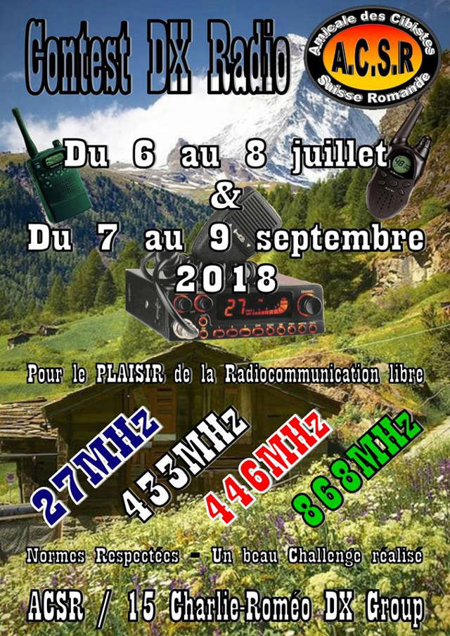 Dx - Contest DX Radio A.C.S.R./15 Charly-Roméo DX Group (7 au 9 Septembre 2018) Belgiq11