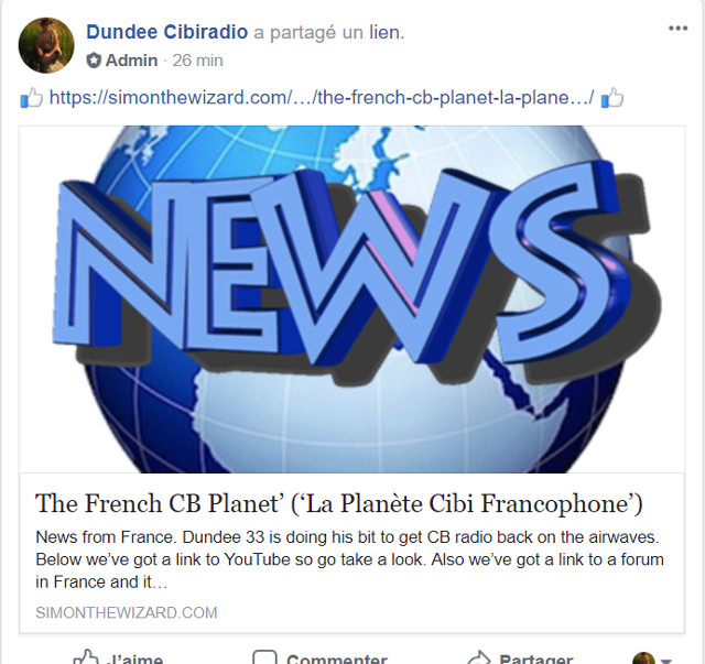 Rencontres - Restez connectés sur la CB avec 'La planète Cibi Francophone' News_l11