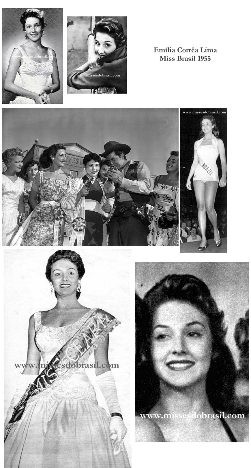emilia correa lima, top 15 de miss universe 1955. Br55ty10