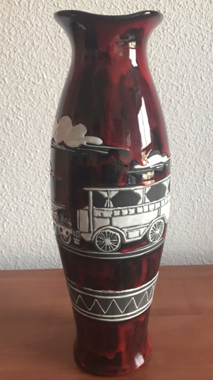 Vase décor train, San Marino Italie  D41c4c10