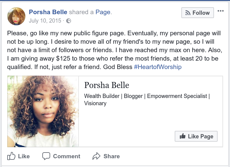 Porsha Belle Says to STOP Using TDA!  10/6/17 Screen24